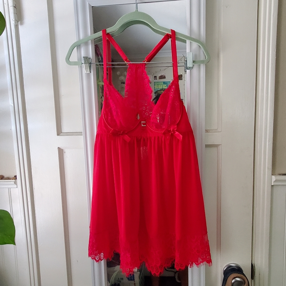Seven til midnight Lingerie dress and thong set
